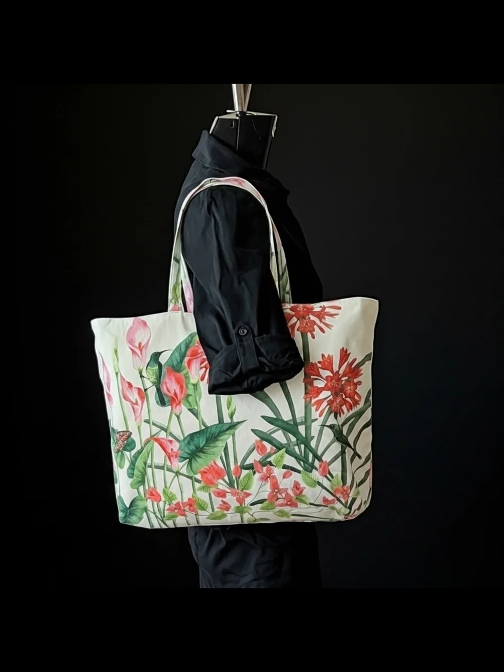NWOT Estee Lauder Special Edition Su-2021 GWP Calla Lily Large Canvas Tote Bag